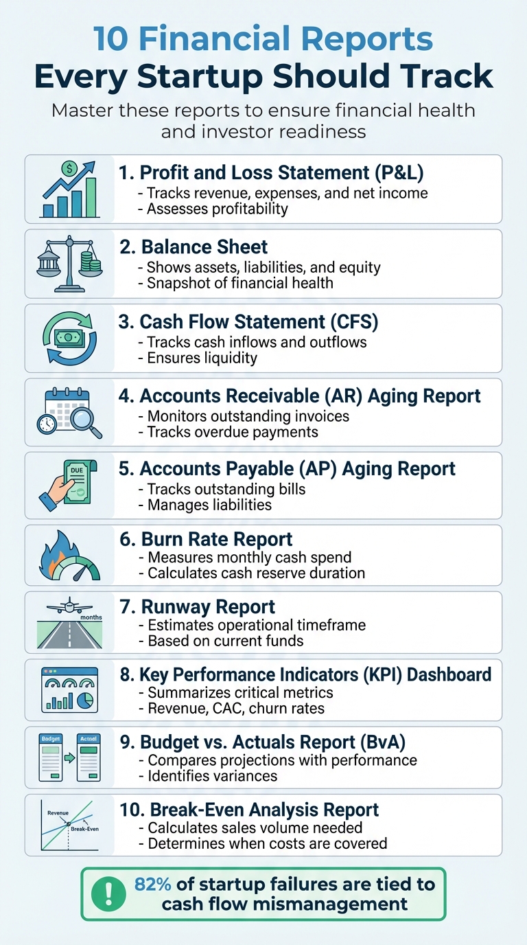 10 Essential Financial Reports Every Startup Should Track