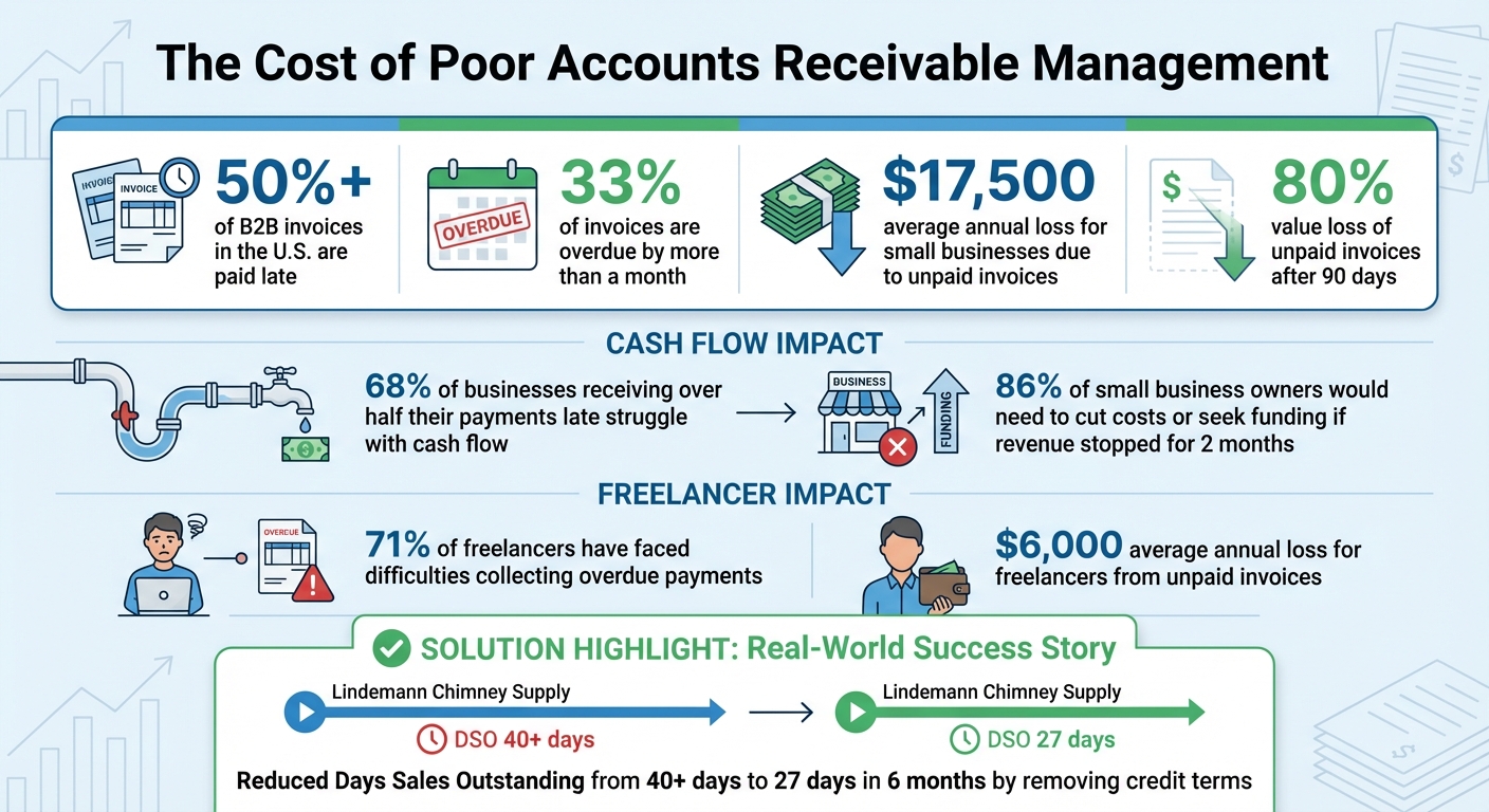 Accounts Receivable Statistics: Impact of Late Payments on Small Businesses